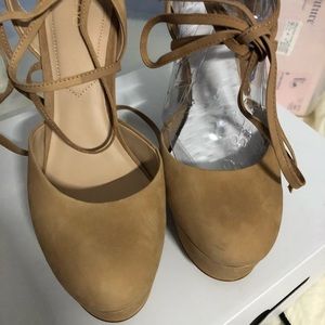 Aldo Nude Suede heels